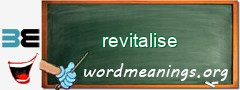 WordMeaning blackboard for revitalise